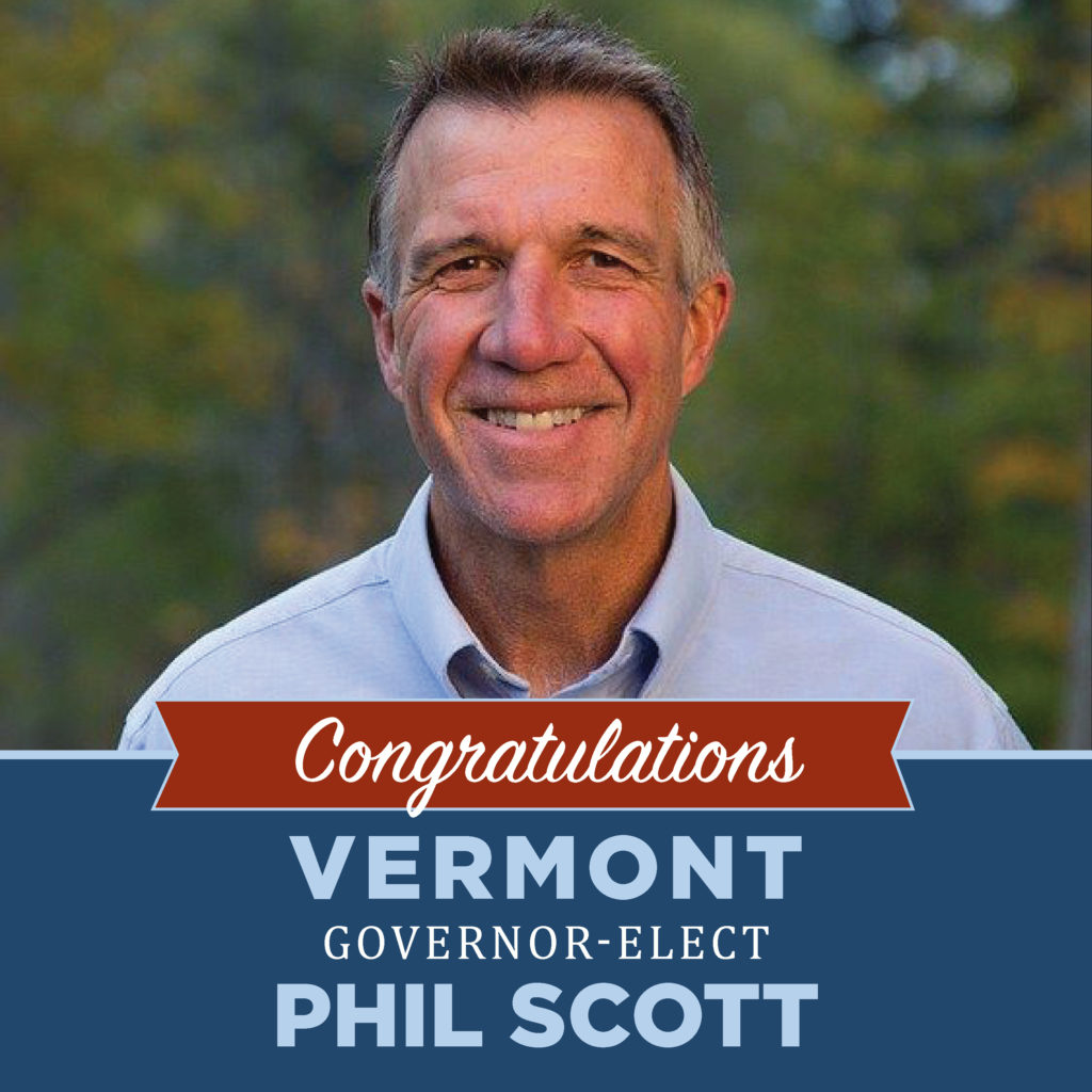 RGA Congratulates Vermont GovernorElect Phil Scott