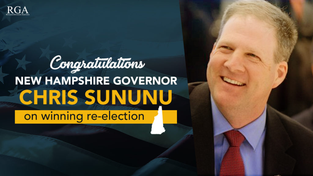 Rga Congratulates New Hampshire Governor Chris Sununu On His Re Election